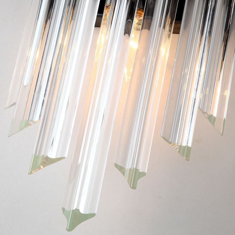 Heldere kristal mini wandverlichting eigentijdse woonkamer wandmontage lamp in zwart