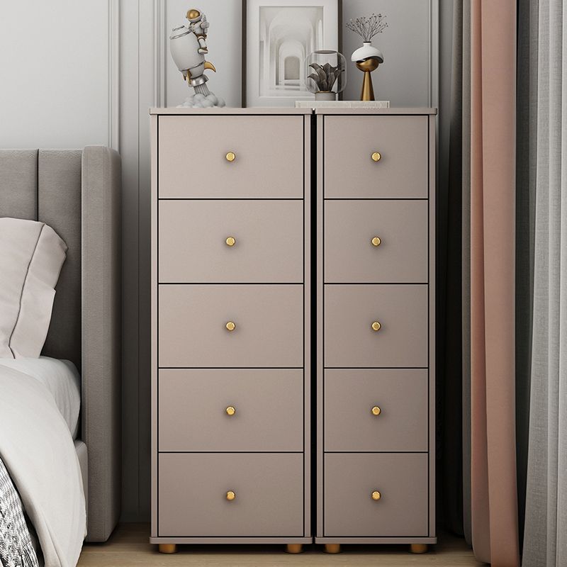Contemporary Style Engineer Wood Dresser Vertical Bedroom Lingerie Chest with Drawer