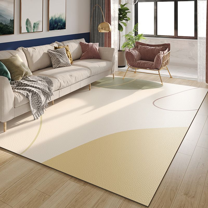 Tapis d'intérieur de couleur beige pvc pvc moderne tapis de support sans glissement pour décoration intérieure