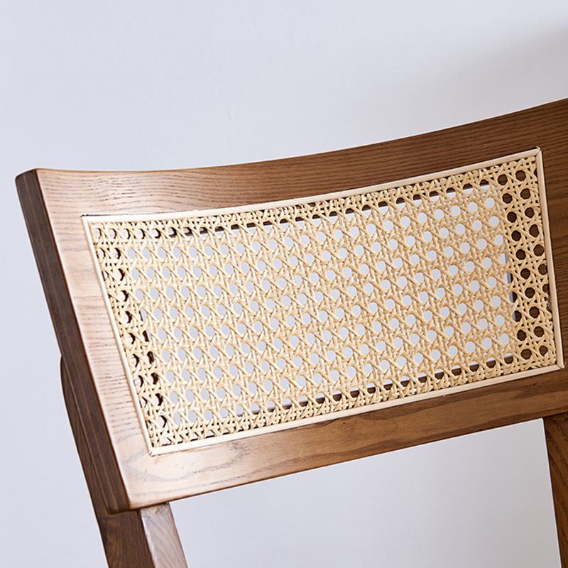 Solid Wood Living Room Barstool  Contemporary Rattan Bar Stool