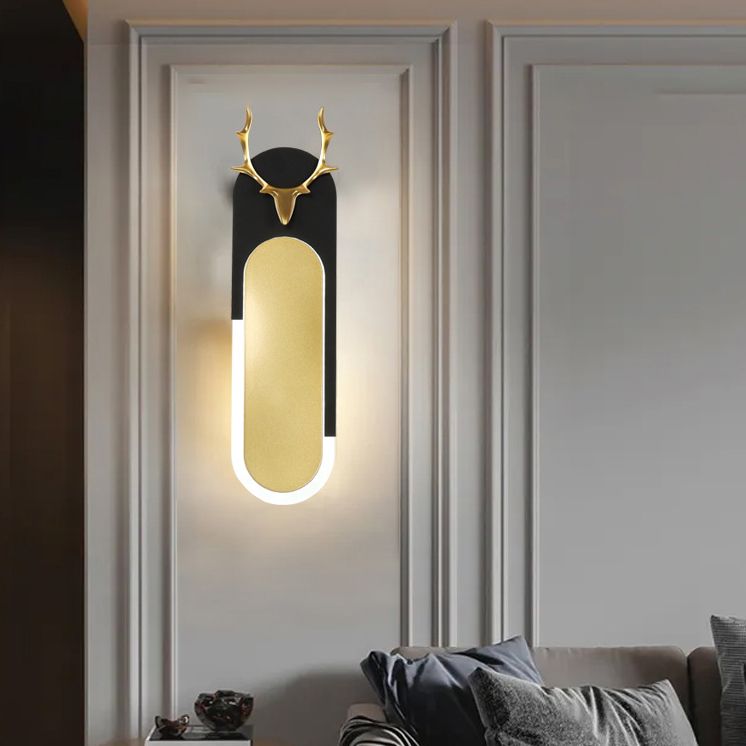 Geometry Shape Wall Light Modern Style Metal 1-Light Wall Mount Light