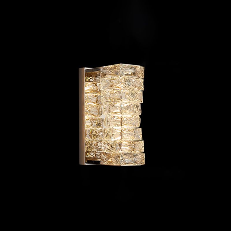Luz de pared cuadriculada de pared de pared de cristal contemporánea para sala de estar para sala de estar