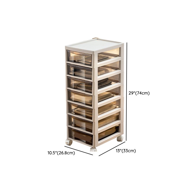 Vertical Transparent Filing Cabinet Modern Plastic File Cabinet