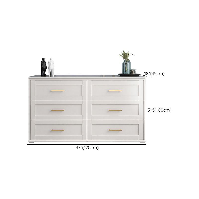 17.55-inch Width Solid Wood Storage Chest Classic Glam Storage Chest Dresser