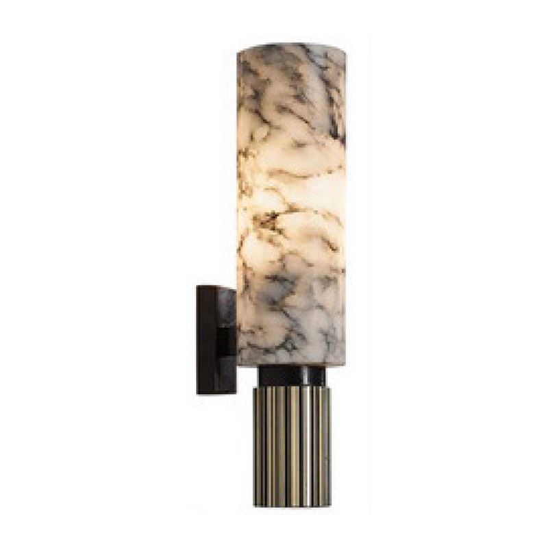 Single Modern Golden Wall Mounted Sconce LED Shaded Wall Light for Bedroom