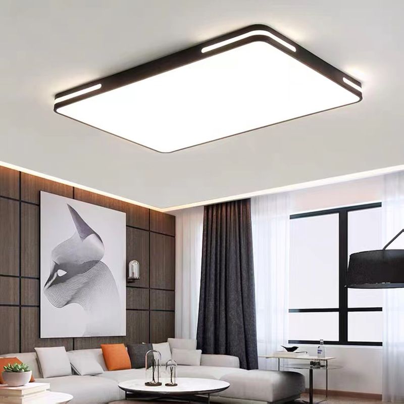 Metal Geometric Flush Mount Fixture Modern 1 Light Flush Light Fixture