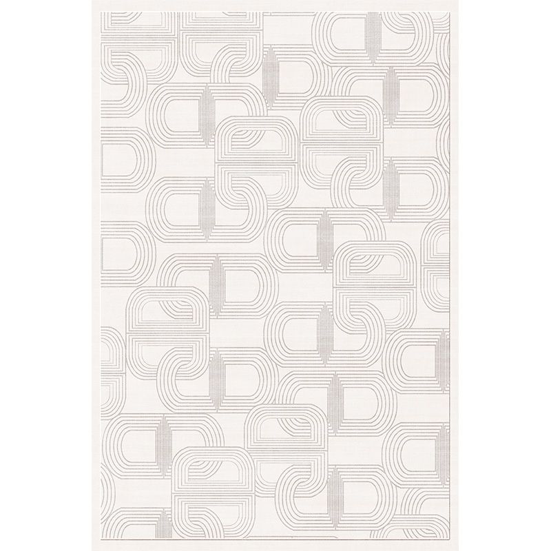 Alfombra casual blanca mezcla hebilla de hebilla alfombra interior mancha alfombra para sala de estar