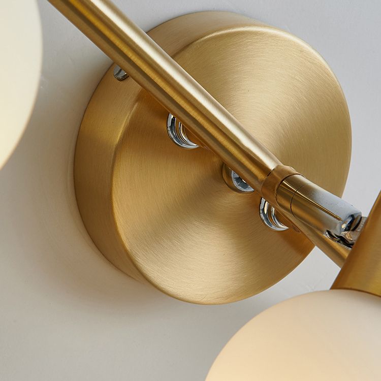 Luci da parete in vetro sfera Luci da parete Modern Wall Sconce Lighting per bagno