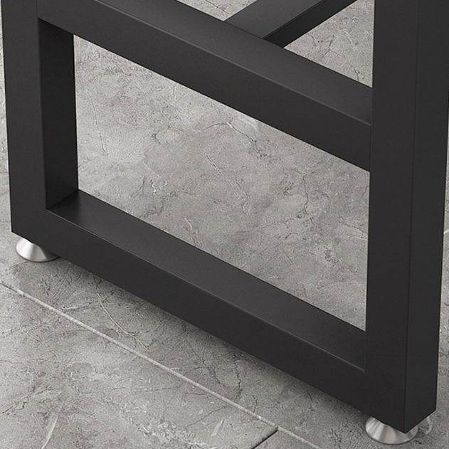 White and Black Modern Style Bar Table in Metal and Wood Milk Tea Shop Bar Table