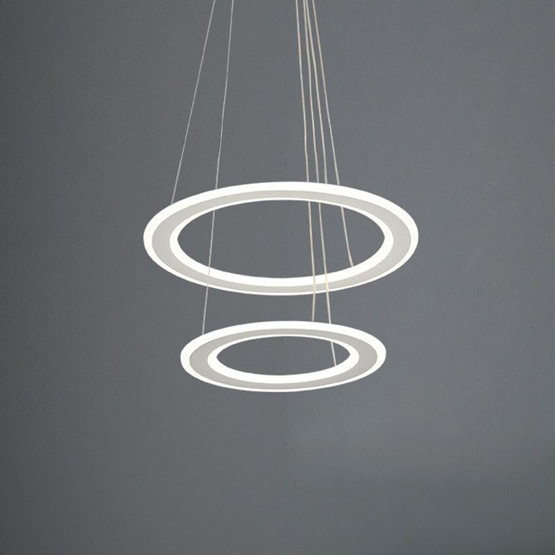 Luces de techo colgantes de cristal modernos Candelera colgante de niveles escalonados para el comedor