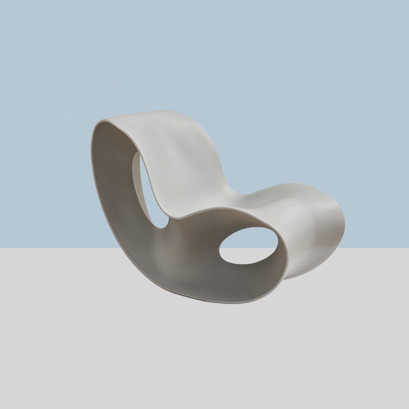 Modern Rocker Plastic Seat Belt Rocking Accent Chair for Living Room