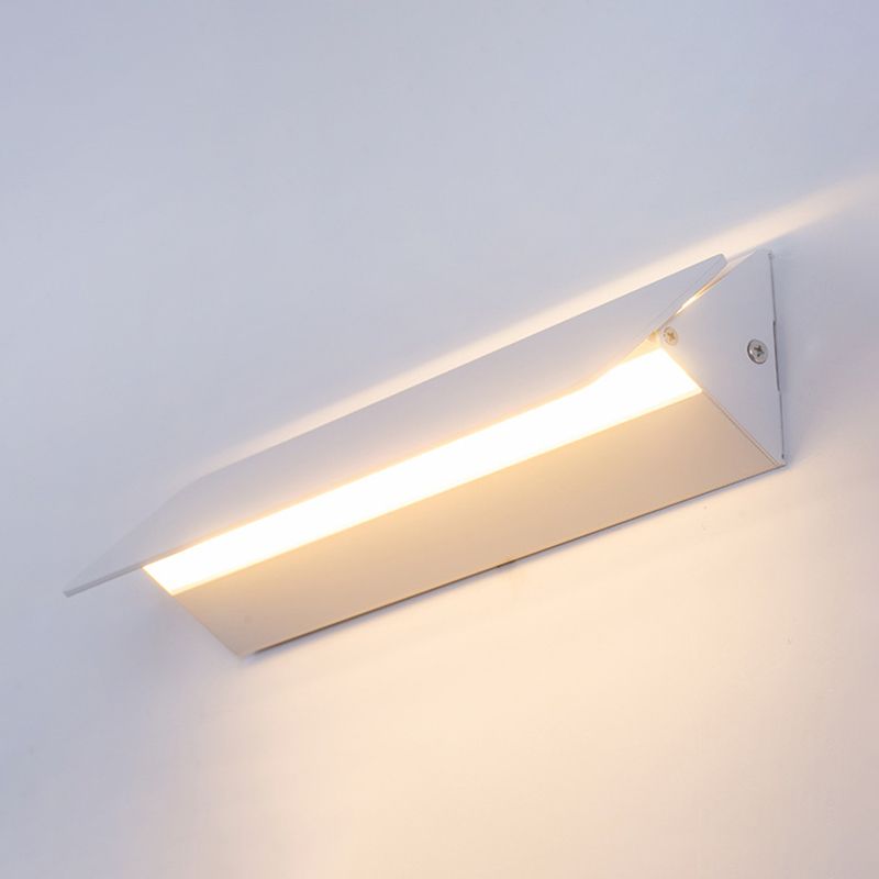 Accesorios de luz rectangulares de aluminio apliques de pared de estilo minimalista modernos para sala de estar