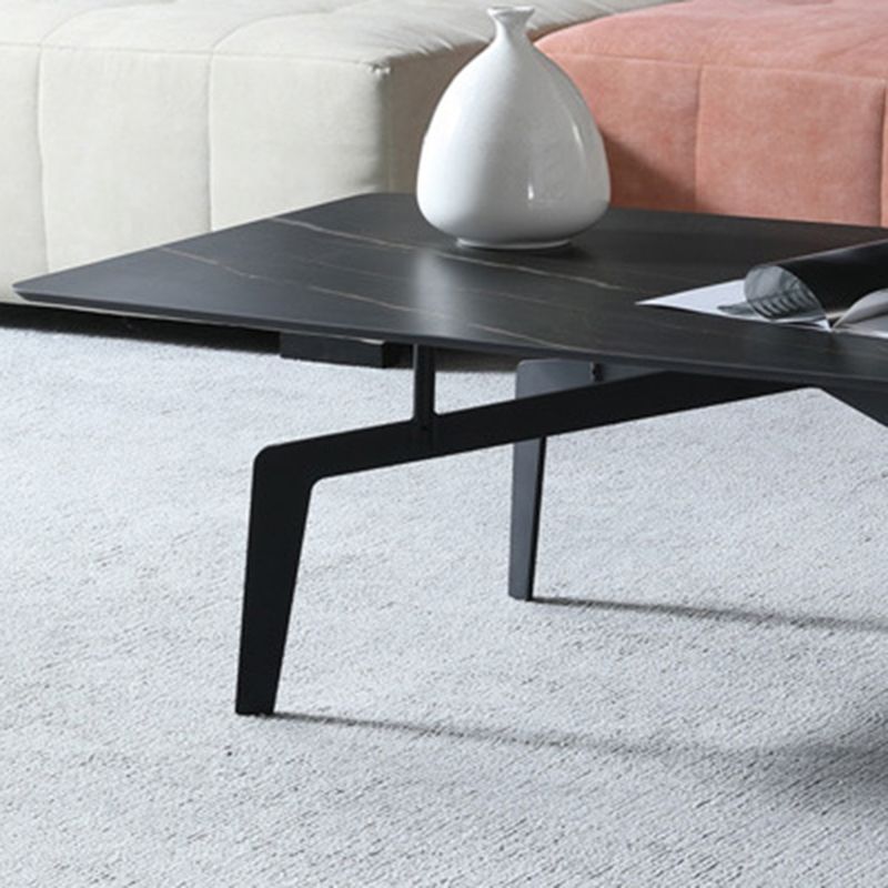 4 Legs 1 Single Coffee Table 16.14" High Metal Cocktail Table
