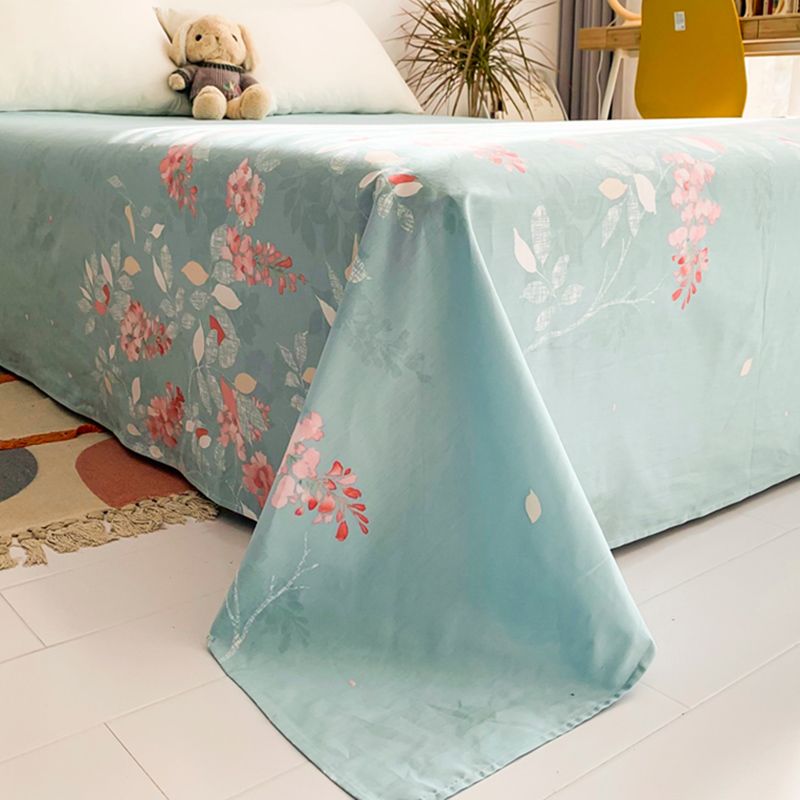 Sheet Set Cotton Floral Printed Wrinkle Resistant Ultra Soft Breathable Bed Sheet Set