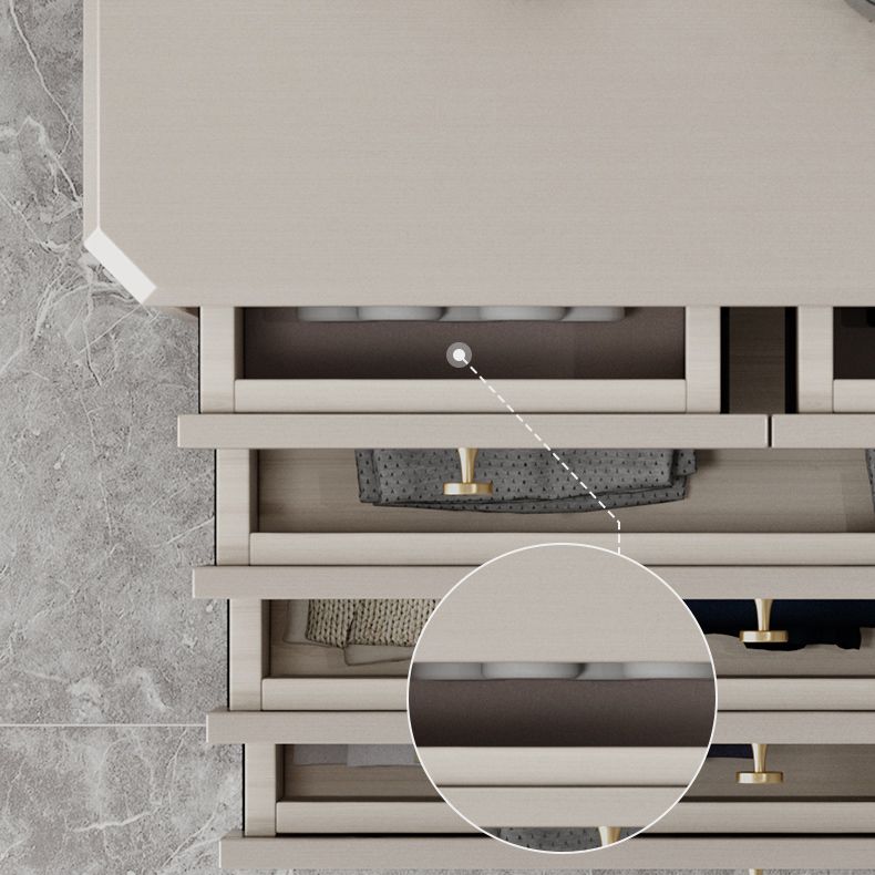 Classic Glam Chest Wooden Storage Chest Dresser with Drawers