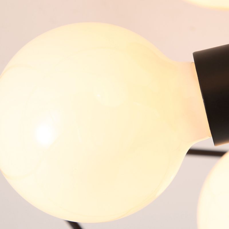 Metalen geometrische schaduw spoel plafondlicht industrieel multi lights plafondlamp armatuur