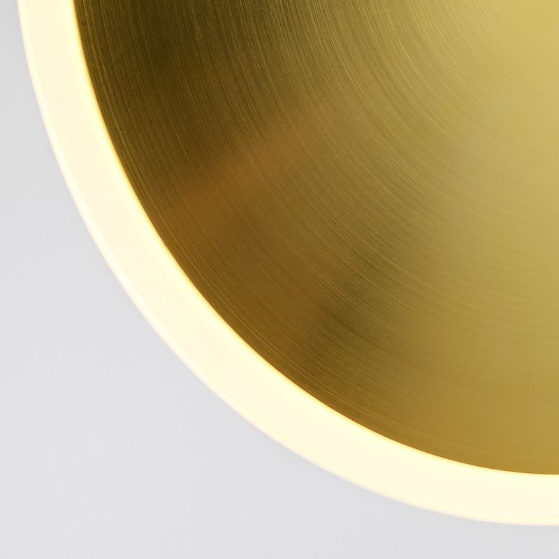 LED BED -Side Side Side Light Modern Brass Down Lighting met schotelaluminium schaduw