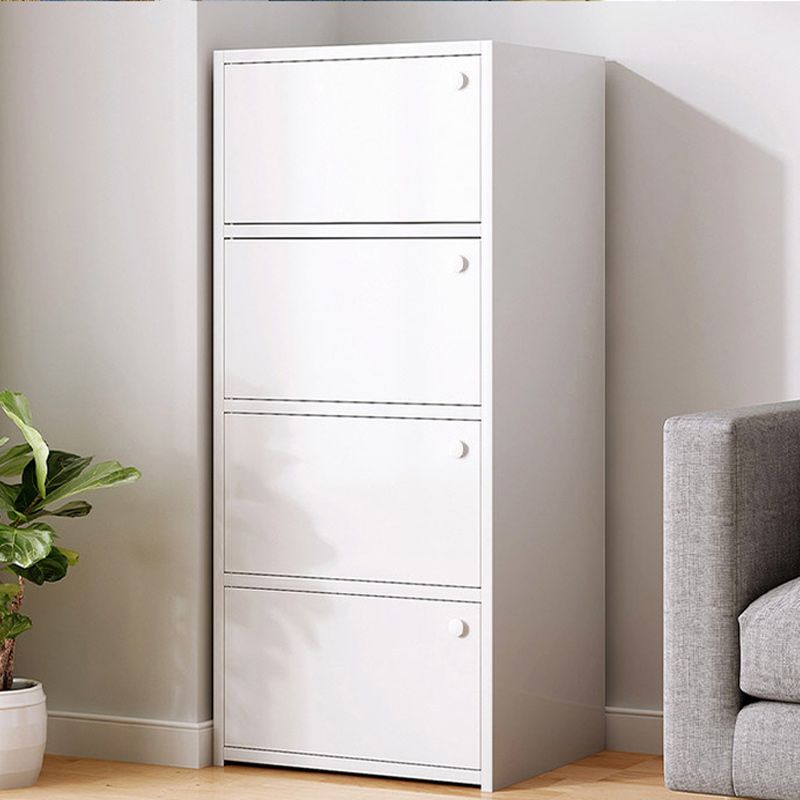 Contemporary Accent Cabinet with Doors Scratch Resistant Storage Cabinet