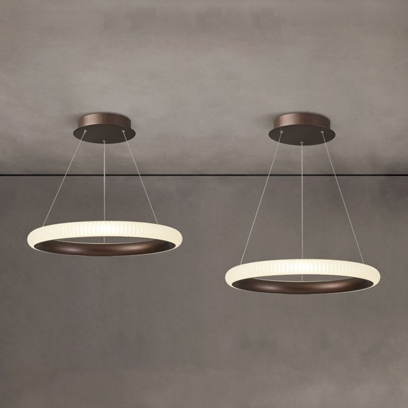 Twisted Shade Metal Chandelier Light Modern 1-Light Chandelier Lighting Fixture