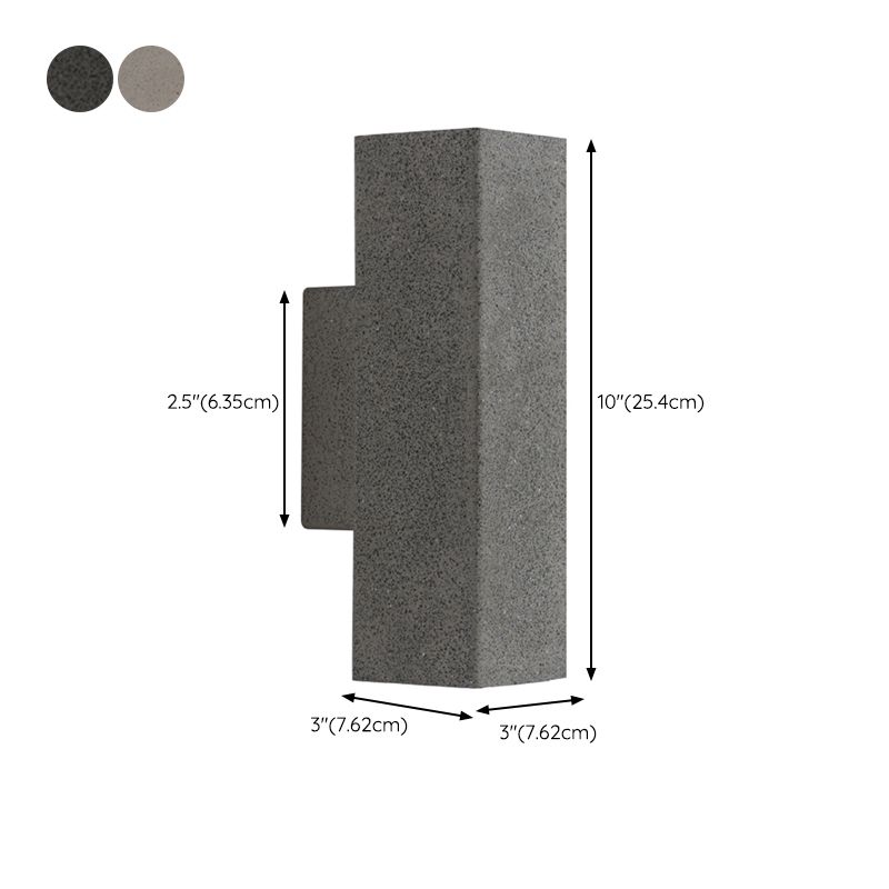 Modern Stone Wall Sconce Lighting Black/White Wall Mounted Lights