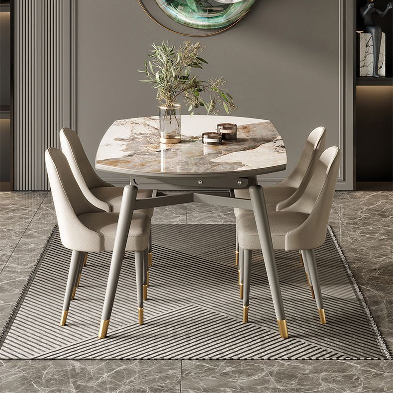 Dining Room Dinner Table Extendable 4 Legs Kitchen Dining Table