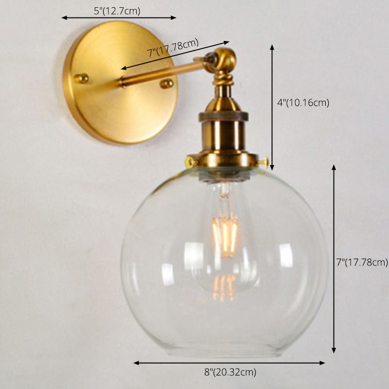 American Retro Style Armed Applexion luminaire Verre 1 Approche