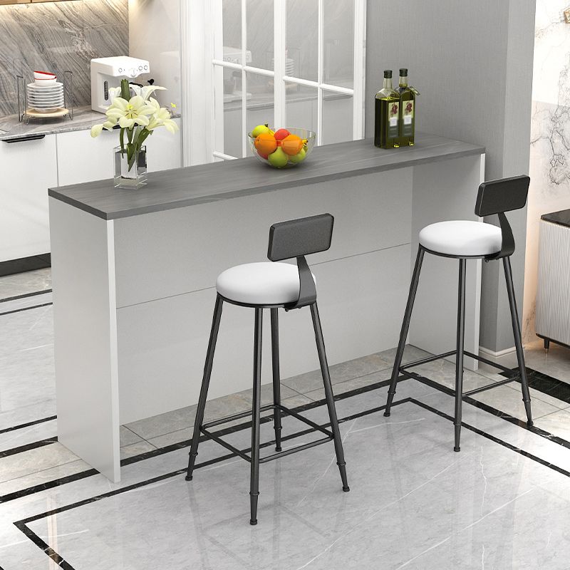 Stone Top Rectangle Pub Table Set 1/2/3 Pcs Modern Bar Table Set with 2 Stools