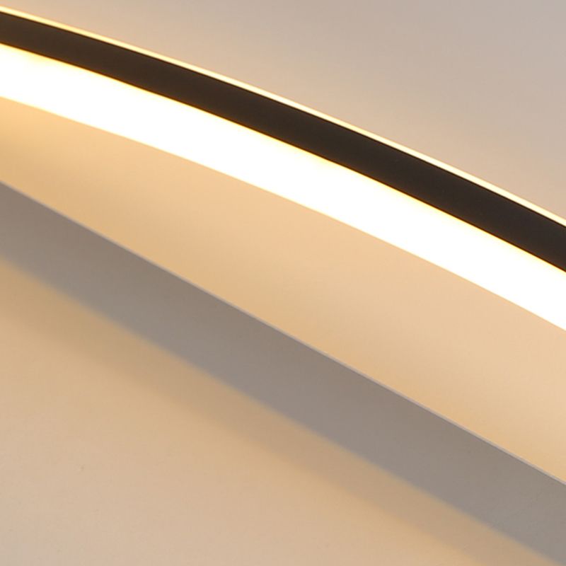 Forma moderna a forma di geometria Metal 1 Liberatura Light Aibiling Aibiling in nero