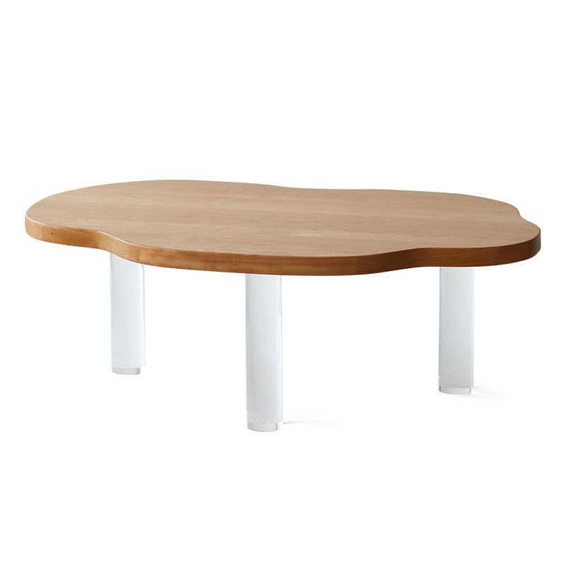 Nordic Style Cocktail Table Pine Material Wood ColorFree Shape Coffee Table