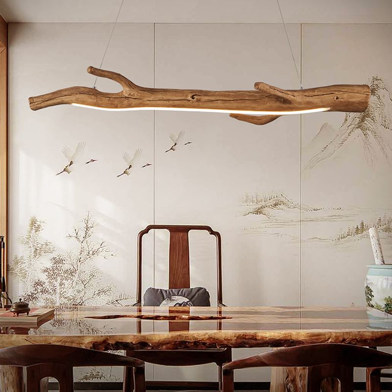 Lustre moderne île japonaise Lumières de lustre en acrylique pour la salle de thé