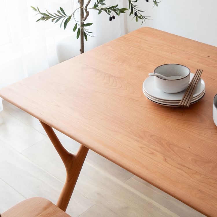 Moderner Stil Rechteck 4 Fuß Hausmöbel Massivholz Esszimmer Sammlung