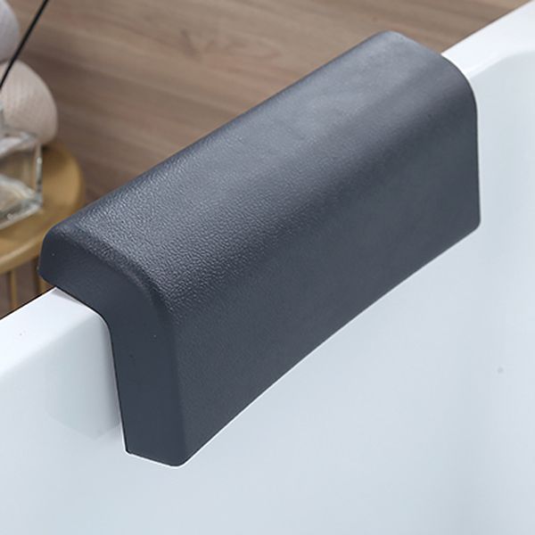 Soaking Bathtub Antique Finish Rectangular Back to Wall Bath