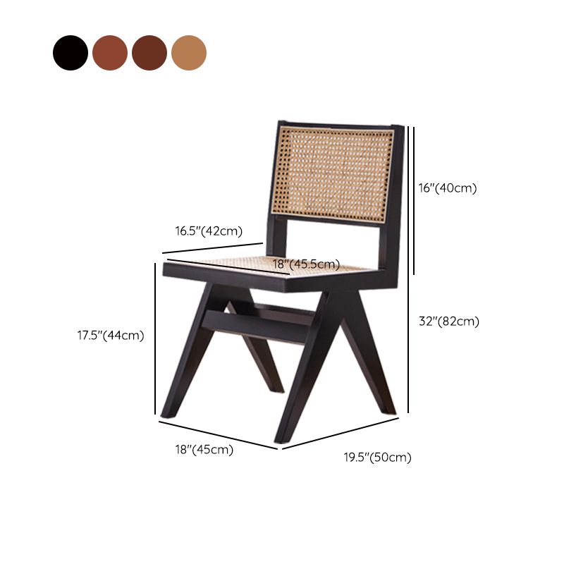 Contemporary Indoor Solid Wood King Louis Back Side Dining Chair