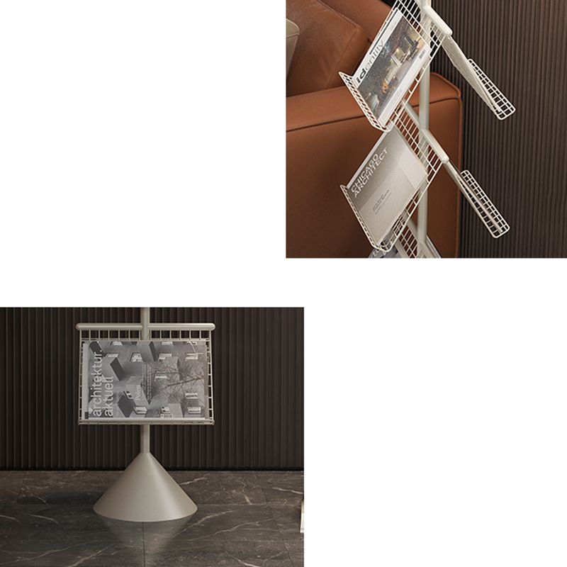 Glam Metal Shelf Bookcase Closed Back Book Shelf for Home Office