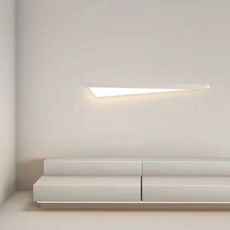 Metal 1 - Light LED Bath Fixture in White Unique Contemporary Bathroom Vanity Lighting