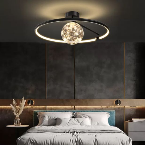 Moderne creatieve plafondlamp LED-cirkellicht Binnenlicht Slaapkamerlicht