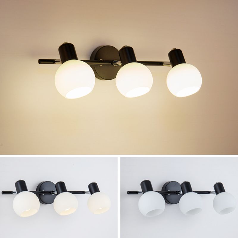Sfere per il bagno di lampada con applique da bagno in stile minimalista illuminazione da parete