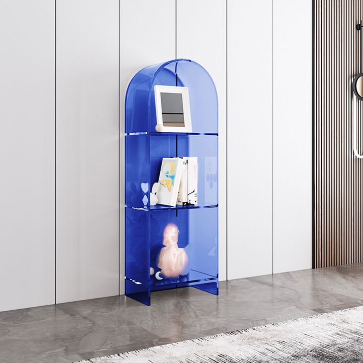 Glam Acrylic Bookshelf Standard Shelf Bookcase for Study Room 9.8" W