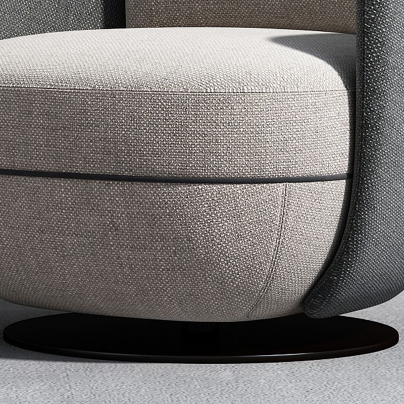 Solid Color Accent Armchair Swivel Living Room Accent Armchair