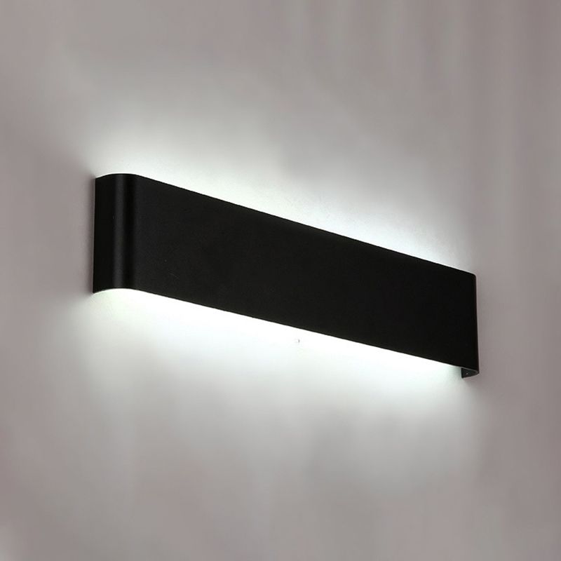 1 Light Metal Wall Sconce Modern Style Linear Shade Wall Mounted Lighting