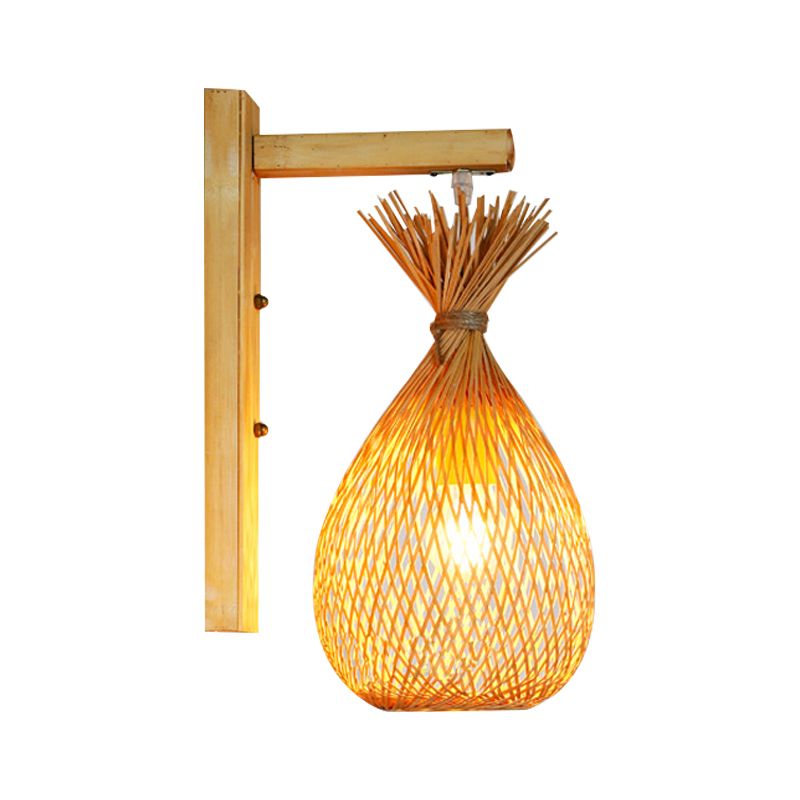 Modern Creative Wall Light Bamboo Wall Sconce Light for Living Room