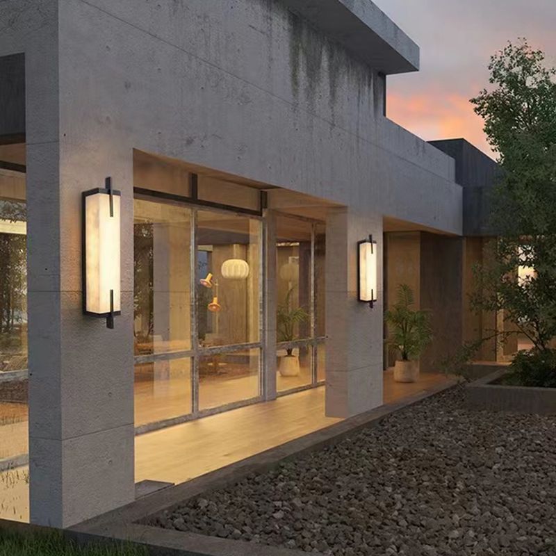 Contemporary Metal Wall Sconce Lighting Geometric Shape Wall Lamp for Living Room