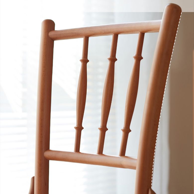 Solid Wood Side Chair Slat Back Dining Chair for Living Room