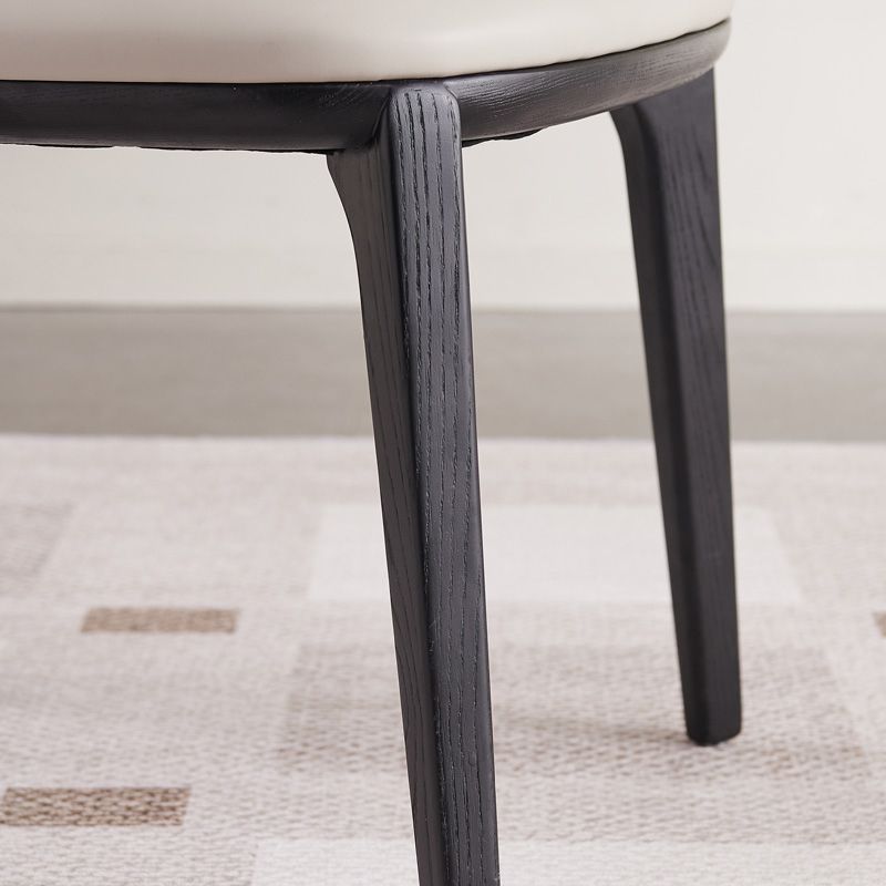 Industrial Upholstered Dining Chair Armless Dining Room Chair
