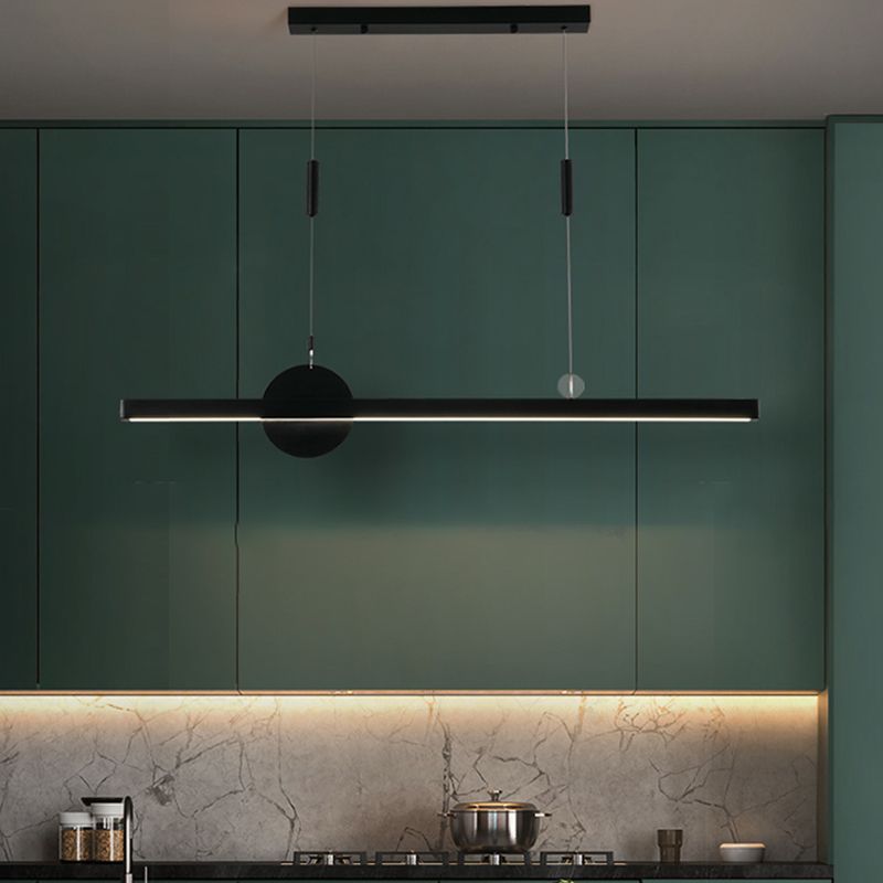 Candelier de la isla de geometría moderna de la oficina de 1 linda accesorios de iluminación LED LED de iluminación