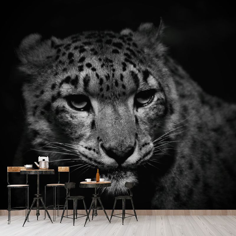 Leopard Animal Waterproof Wall Murals for Home Decoration, Custom Size Available