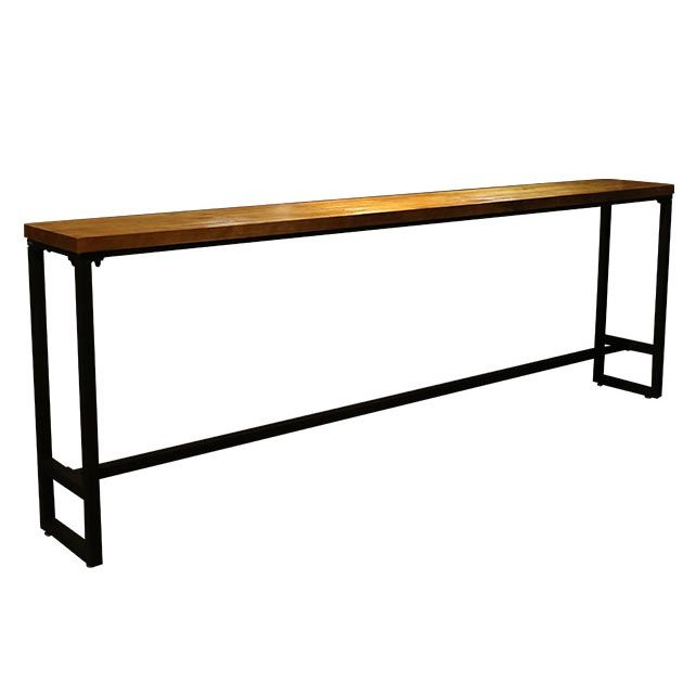1/2/9 Pieces Industrial Solid Wood Bar Table Set Rectangular Counter Set for Home Use