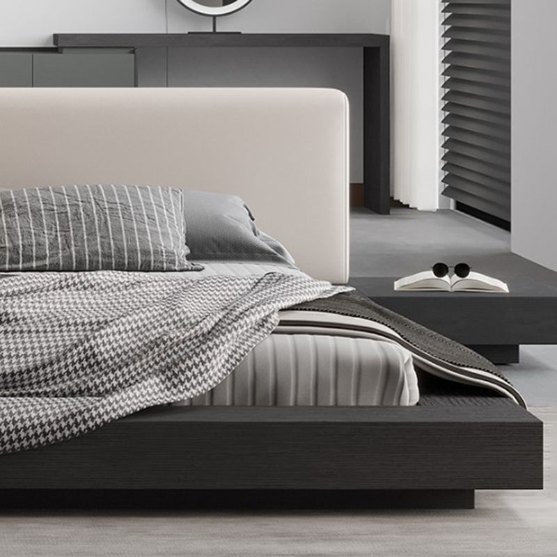 Rectangular Mid-Century Modern Standard Bed Storage Bed Frame Lift Up Storage