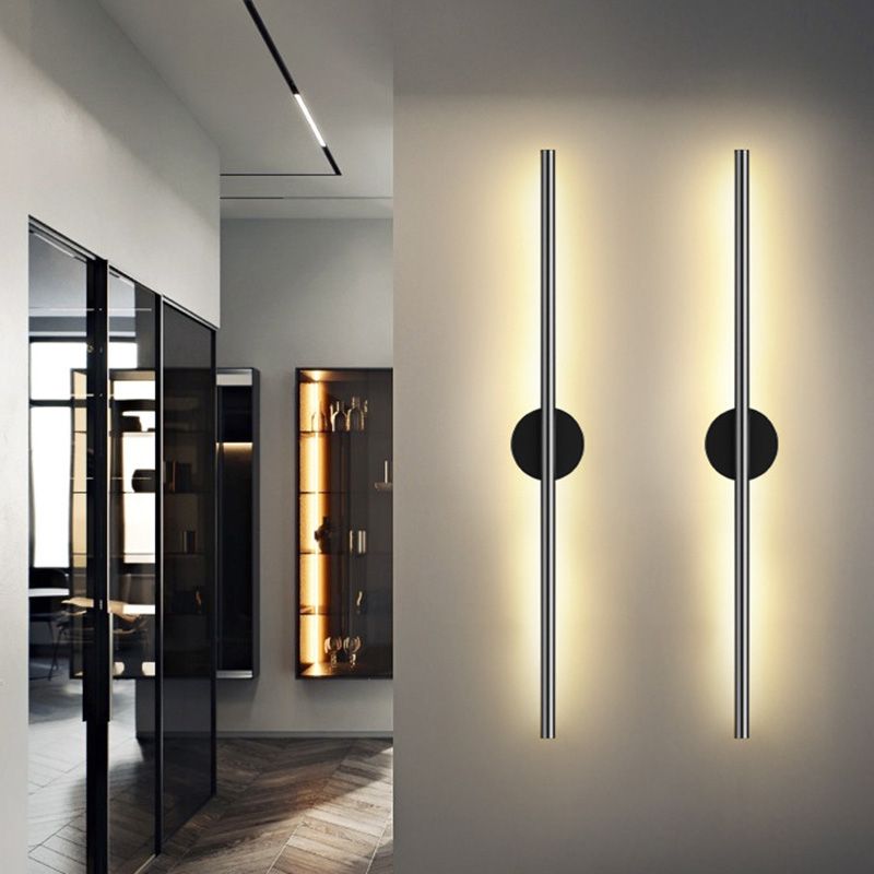 Luminaire mural LED à tige noire