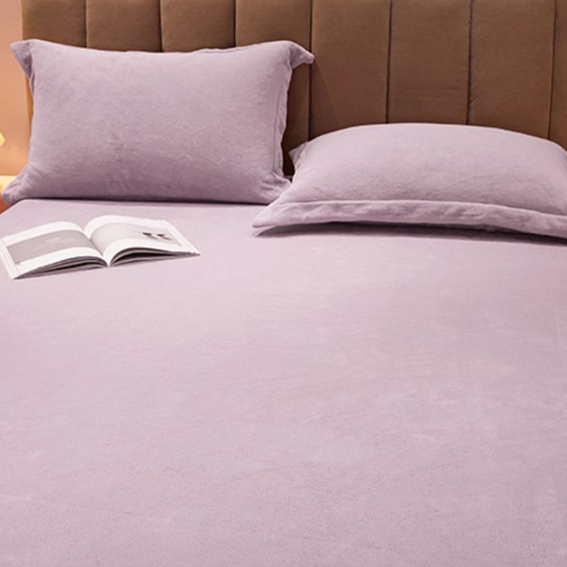 Polyester Bed Sheet Set Solid Color Extra Soft Bed Sheet Set